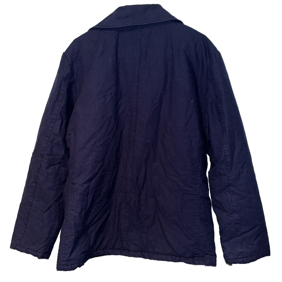Alpha Industries Double Breasted Navy Blue Easton Pea Coat Size XL NWT RARE - Picture 3 of 13